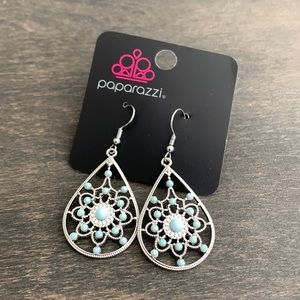 Light blue stylish dangle earrings. Never before worn.
